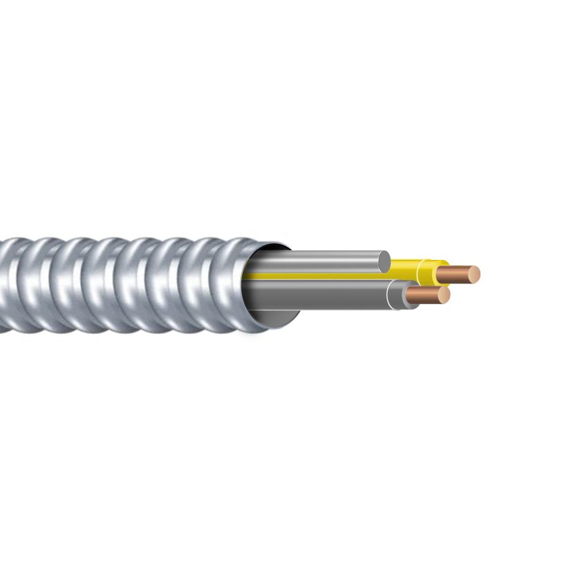 MCAP Cable - Solid, Yellow/Gray, 12/2, 1000 Feet Spooled